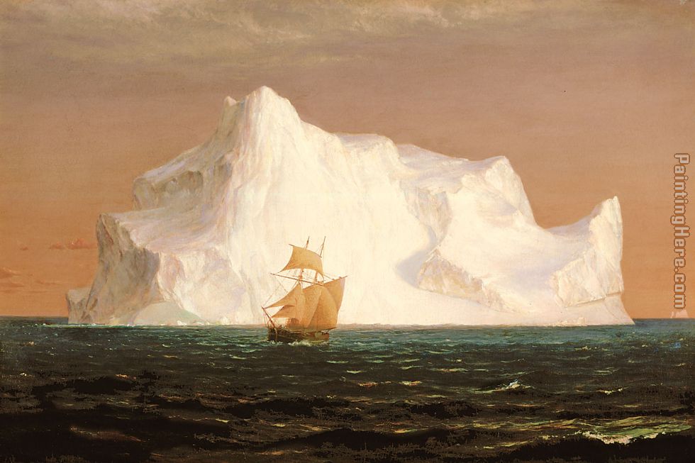 The Iceberg painting - Frederic Edwin Church The Iceberg art painting